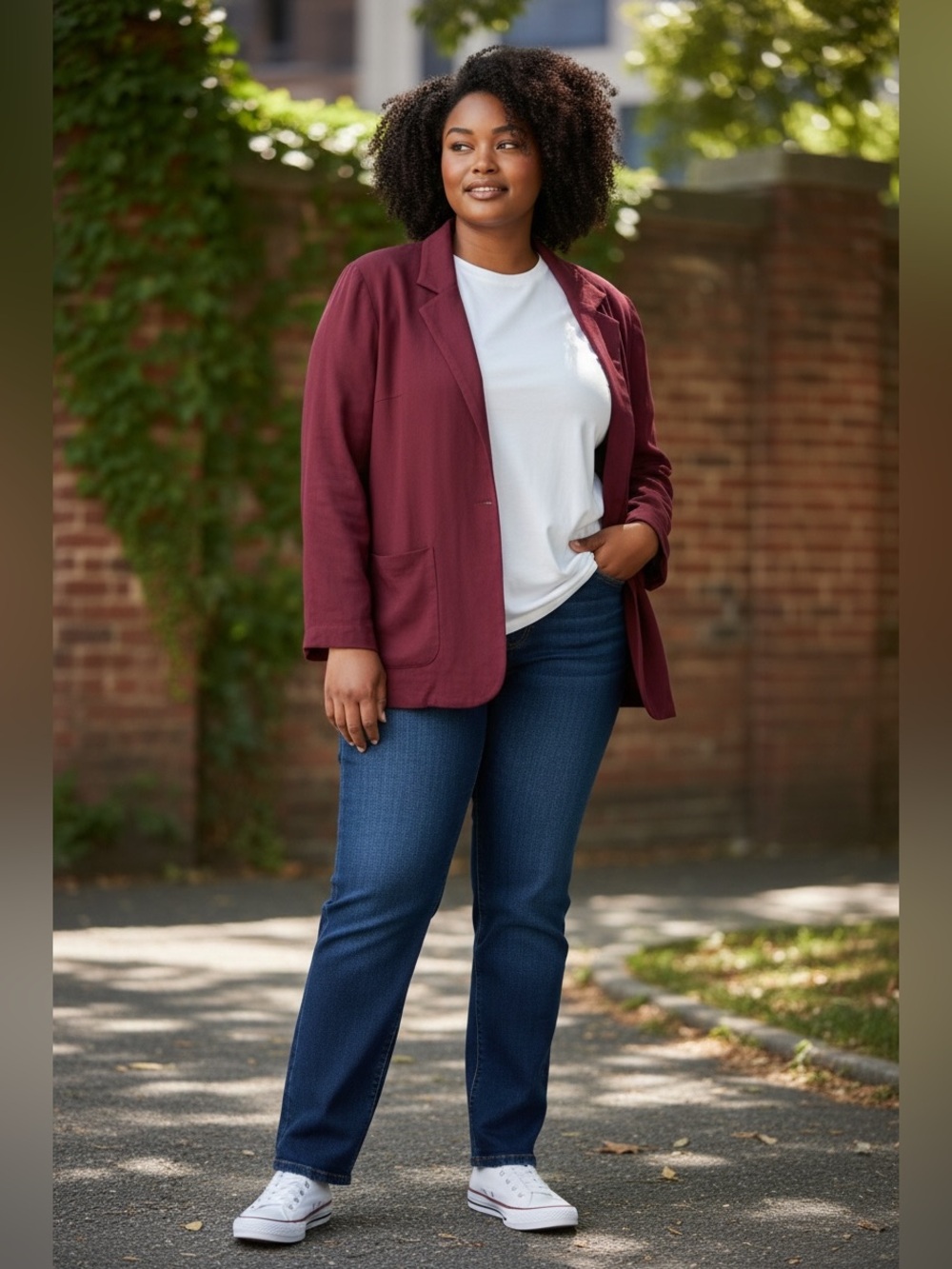 Talula Women's Deep Red Blazer
